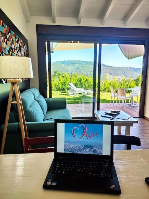 Casa Nueva En Vigo Rural Mos Con Jacuzzi Y Chimenea Para Escapada Romantica Pontevedra Bagian luar foto